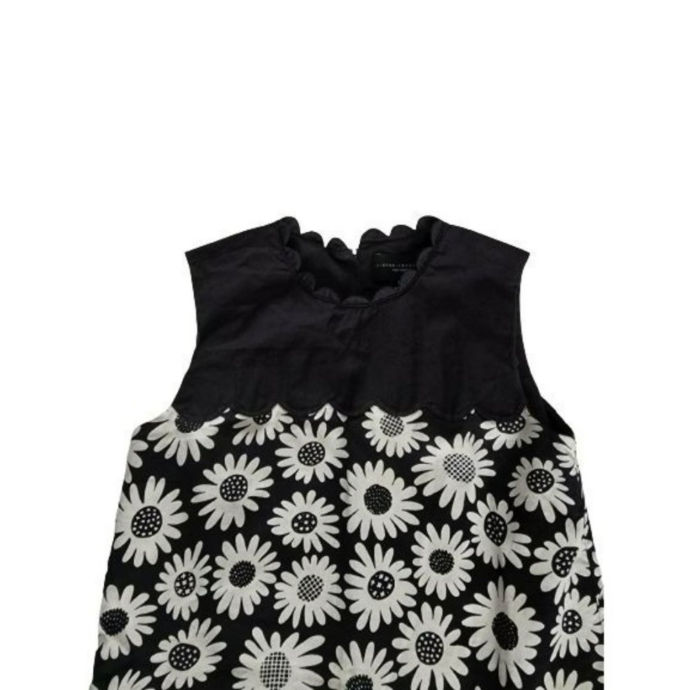 Victoria Beckham Target Kids Girls Daisy Floral Mini Dress Black/White Sz Medium - Picture 6 of 13